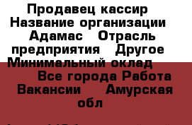 Продавец-кассир › Название организации ­ Адамас › Отрасль предприятия ­ Другое › Минимальный оклад ­ 26 500 - Все города Работа » Вакансии   . Амурская обл.